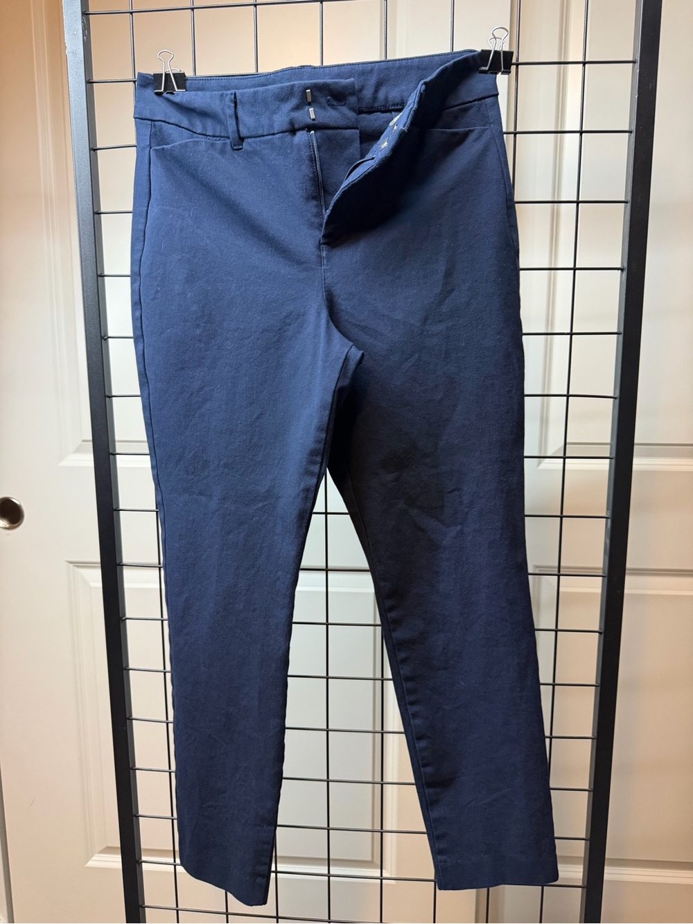 Old Navy Dark Navy Straight-Leg Stretch Pants